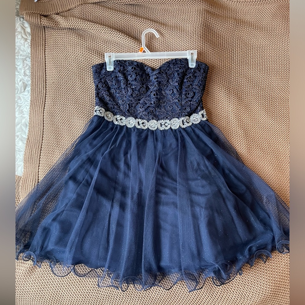 Strapless Short Sparkly Dress